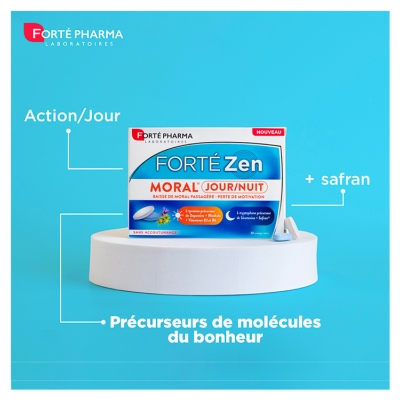 Forté Pharma Forté Zen Moral Jour Nuit 15 Comprimés Jour + 15 Nuit