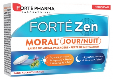 Forté Pharma Forté Zen Moral Jour Nuit 15 Comprimés Jour + 15 Nuit