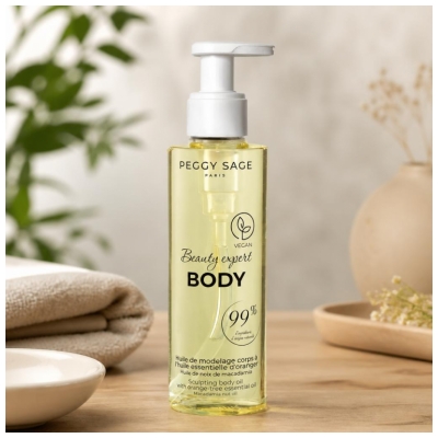 Peggy Sage Beauty Expert Body Huile de Modelage Corps Fleur d'Oranger 200 ml
