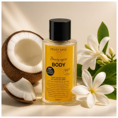 Peggy Sage Beauty Expert Body Huile Solaire Corps Monoï 100 ML