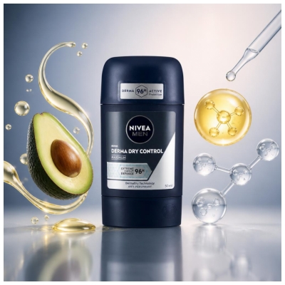 Nivea Men Derma Dry Control Déodorant Anti Perspirant 96 Heures 50 ML
