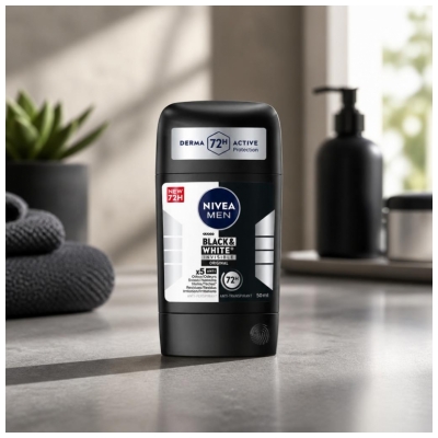 Nivea Men Black & White Invisible Déodorant Anti Transpirant & Anti Perspirant 72H 50 ML