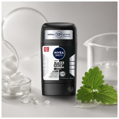 Nivea Men Black & White Invisible Déodorant Anti Transpirant & Anti Perspirant 72H 50 ML