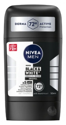 Nivea Men Black & White Invisible Déodorant Anti Transpirant & Anti Perspirant 72H 50 ML