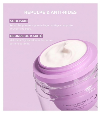 Peggy Sage Royalift Beauty Expert Face Crème Nuit Anti-Âge Subliskin 50 ml