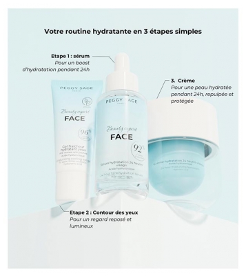 Peggy Sage Beauty Expert Face Gel Fraîcheur Hydratante Yeux Anti-Cernes et Anti-Poches 15 ml