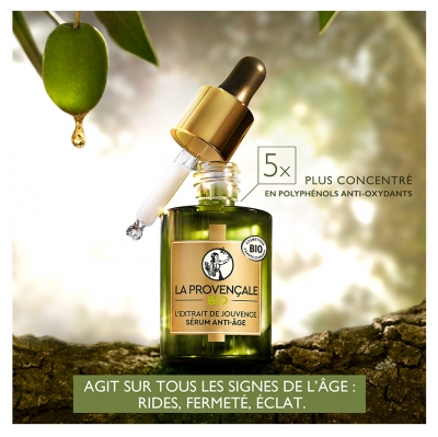 La Provençale Bio L'Extrait de Jouvence Sérum Anti-Âge Acide Hyaluronique 30 ml