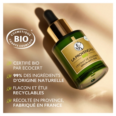 La Provençale Bio L'Extrait de Jouvence Sérum Anti-Âge Acide Hyaluronique 30 ml