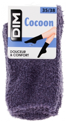 DIM Chaussettes Cocoon Couleur Gris Bleuté