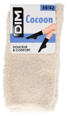 DIM Chaussettes Cocoon Couleur Crème - Taille : 39/42