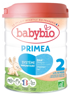 Babybio Primea 2 de 6 Mois à 12 Mois Bio 800 g