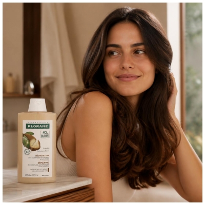Klorane Réparation Cica-Shampoing Régénrant au Cupuaçu 400 ml