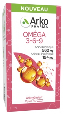 Arkopharma Arkogélules Oméga 3 6 et 9 60 Gélules