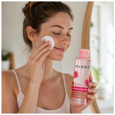 Nuxe Very rose Eau Micellaire Apaisante 3-en-1 Visage et Yeux Lot de 2 x 400 ml