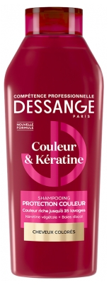Dessange Couleur & Kératine Shampoing Protection Couleur Cheveux Colorés 280 ml