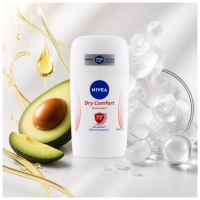 Nivea Dry Comfort Dual Protect Déodorant Anti-Transpirant 72 Heures 50 ML