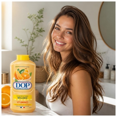 Dop Shampoing Brillance Vitamines pour Tous les Types de Cheveux 480 ml
