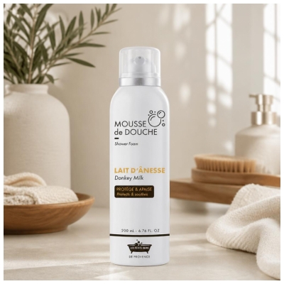 Les Petits Bains de Provence Mousse de Douche au Lait d'Ânesse 200 ML