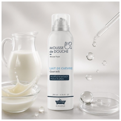 Les Petits Bains de Provence Mousse de Douche au Lait de Chèvre 200 ML