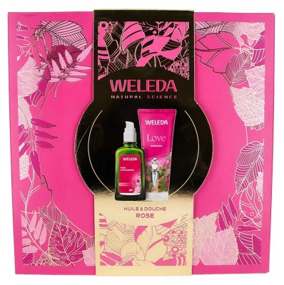 Weleda Huile Harmonisante à la Rose Musquée 100 ML et Love Crème de Douche 200 ML