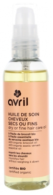 Avril Huile de Soin Cheveux Secs ou Fins A l'Huile de Brocoli Bio 100 ml