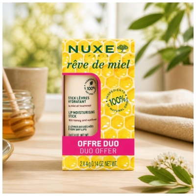 Nuxe Rêve de Miel Stick Lèvres Lot de 2x4 g