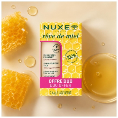 Nuxe Rêve de Miel Stick Lèvres Lot de 2x4 g