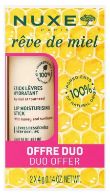Nuxe Rêve de Miel Stick Lèvres Lot de 2x4 g