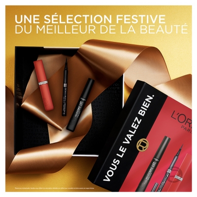 L'Oréal Paris Coffret Cadeau Telescopic Lift Mascara 10 ml + Infaillible Grip Liner 1 g + Infaillible Matte Resistance 420 Rouge Paris 5 ml