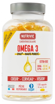 Nutrivie Oméga 3 Extra Dosé 120 Unités