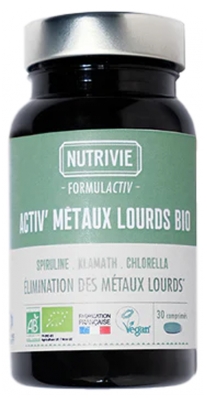 Nutrivie Activ'Métaux Lourds Bio - 30 Comprimés