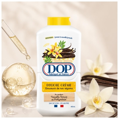 Dop Douceurs de Nos Régions Douche Crème à la Vanille Douce de Polynésie 480 ML
