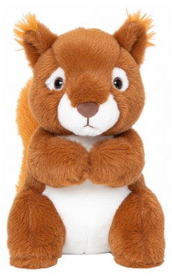 Plic Care Peluche Chaud et Froid Noisette l'Écureuil Roux