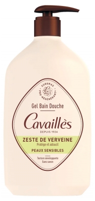 Cavaillès Gel Bain Douche Zeste de Verveine pour Peaux Sensibles 1 Litre