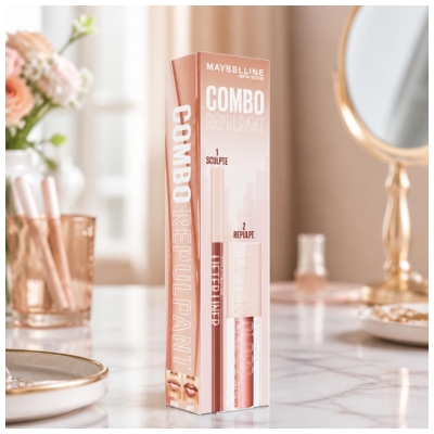 Maybelline New York Combo Repulpant Lifter Liner 1,2 g + Gloss 5,4 ml Coffret