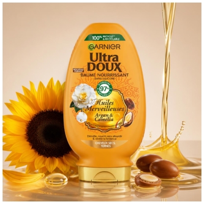 Garnier Ultra Doux Baume Nourrissant Cheveux Secs & Ternes 360 ML