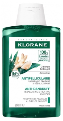 Klorane Antipelliculaire Shampoing au Galanga Traitant Rééquilibrant 200 ml