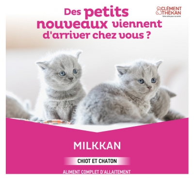 Clément Thékan Milkkan Lait Chiots et Chatons 400 Grammes