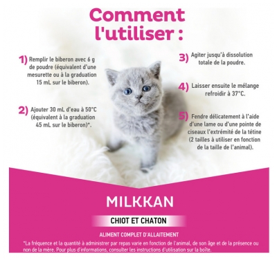 Clément Thékan Milkkan Lait Chiots et Chatons 400 Grammes