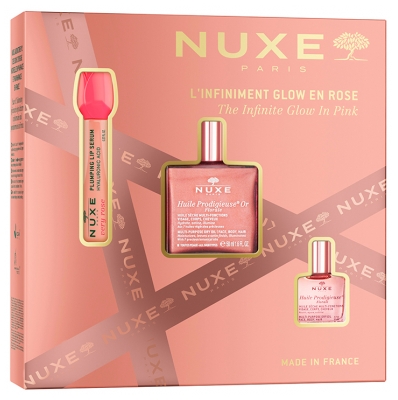 Nuxe Coffret Noël L'Infiniment Glow en Rose
