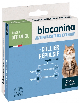 Biocanina Collier Répulsif Chat Dès 1 KG