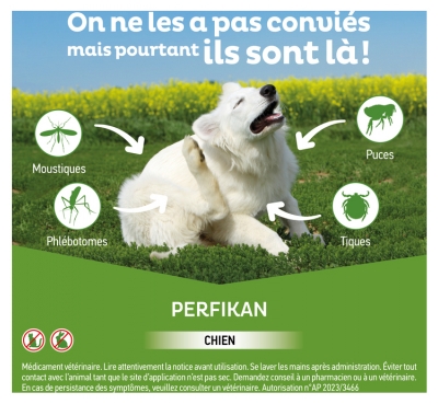 Clément Thékan Ti-Puces Anti-Tiques Chien 4-10Kg 4 Pipettes
