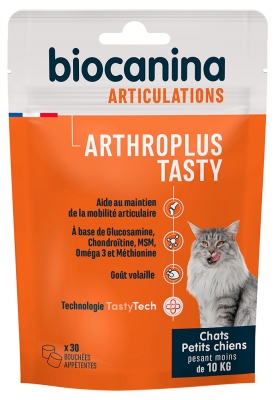 Biocanina Arthroplus Tasty Chats et Petits Chiens