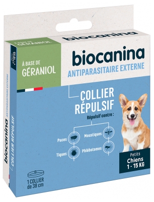 Biocanina Collier Répulsif pour Chiens Moins de 15 kg