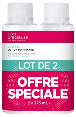 Eau Précieuse Lotion Purifiante (Peaux à Tendance Acnéique) Lot de 2 x 375 ml