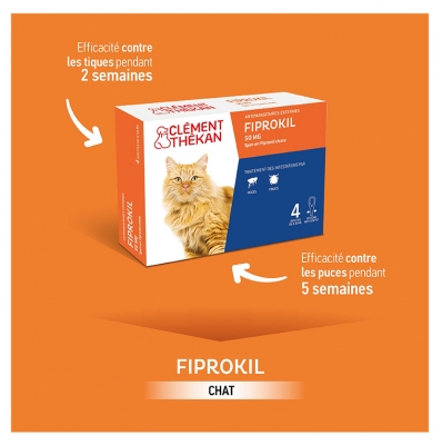 Clément Thékan Fiprokil 50 mg Chat 2 Unités