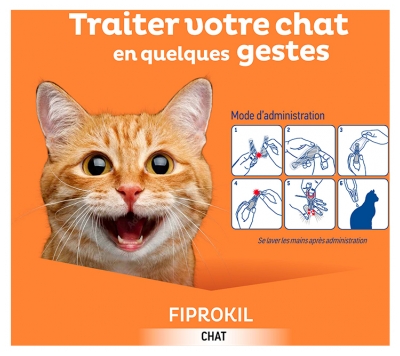 Clément Thékan Fiprokil 50 mg Chat 2 Unités