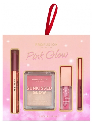 Profusion Cosmetics Pink Glow Coffret Lèvres et Visage