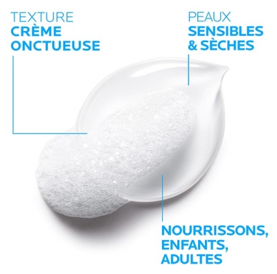 La Roche-Posay Lipikar Surgras Crème Lavante Anti Dessèchement 400 ml + Éco Recharge de 400 ml