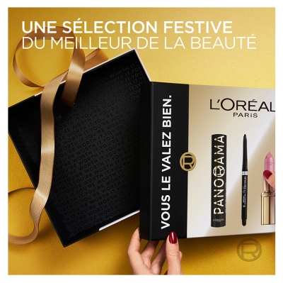 L'Oréal Paris Coffret Cadeau Panorama Mascara 9,9 ml + Infaillible Grip 5 g + Color Riche Satin Rose Tendre 4,5 g